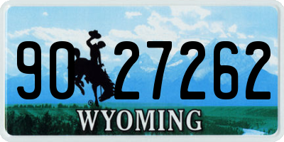 WY license plate 9027262