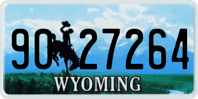 WY license plate 9027264