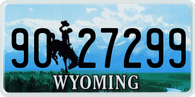 WY license plate 9027299