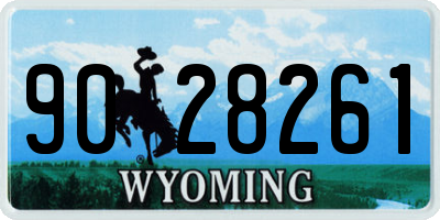 WY license plate 9028261
