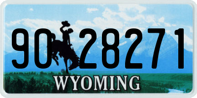 WY license plate 9028271