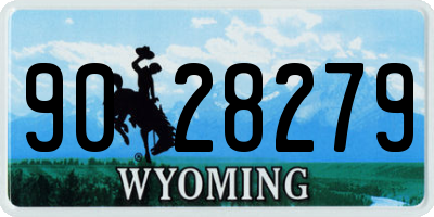 WY license plate 9028279