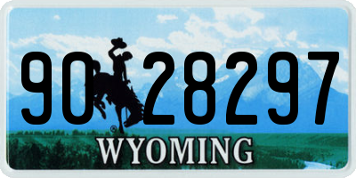 WY license plate 9028297