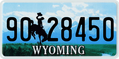 WY license plate 9028450