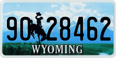 WY license plate 9028462