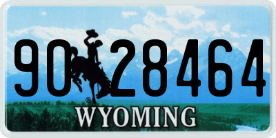 WY license plate 9028464