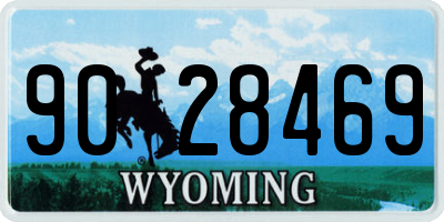 WY license plate 9028469