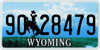 WY license plate 9028479