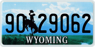 WY license plate 9029062