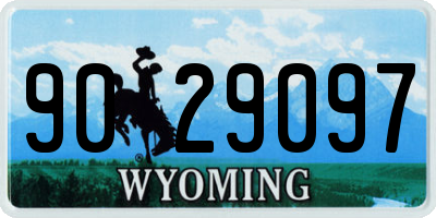 WY license plate 9029097