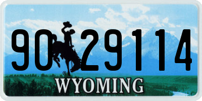 WY license plate 9029114