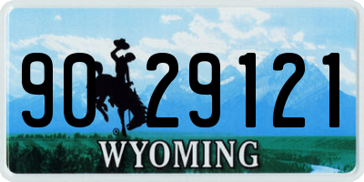 WY license plate 9029121