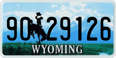 WY license plate 9029126
