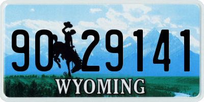 WY license plate 9029141