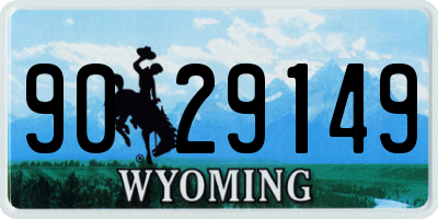 WY license plate 9029149
