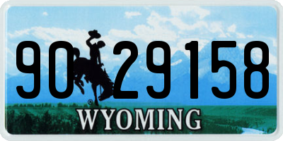 WY license plate 9029158