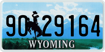 WY license plate 9029164