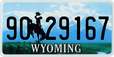 WY license plate 9029167