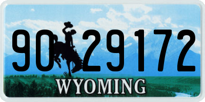 WY license plate 9029172
