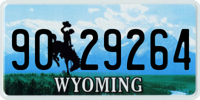 WY license plate 9029264
