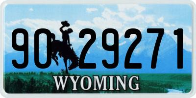 WY license plate 9029271