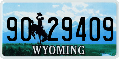 WY license plate 9029409