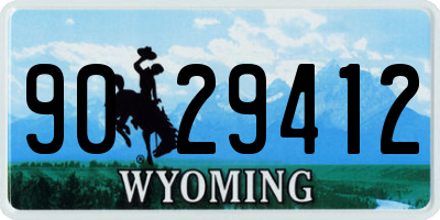 WY license plate 9029412