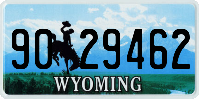 WY license plate 9029462