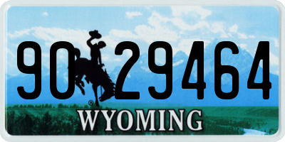WY license plate 9029464