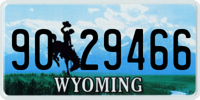 WY license plate 9029466