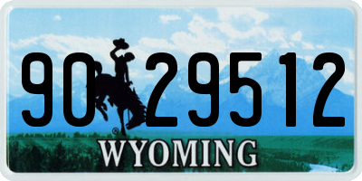 WY license plate 9029512