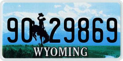 WY license plate 9029869