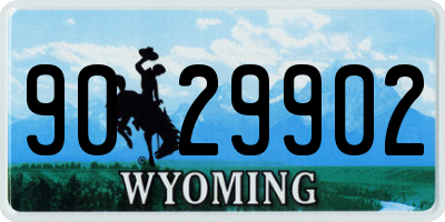 WY license plate 9029902
