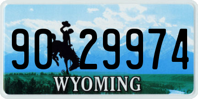 WY license plate 9029974