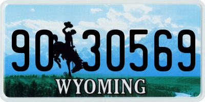 WY license plate 9030569