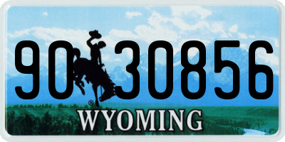 WY license plate 9030856