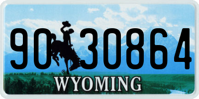 WY license plate 9030864