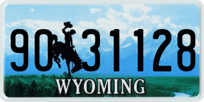 WY license plate 9031128