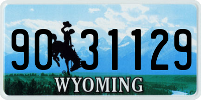 WY license plate 9031129