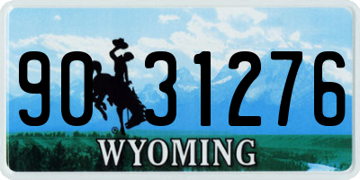 WY license plate 9031276