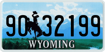 WY license plate 9032199
