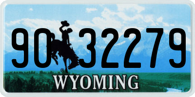WY license plate 9032279