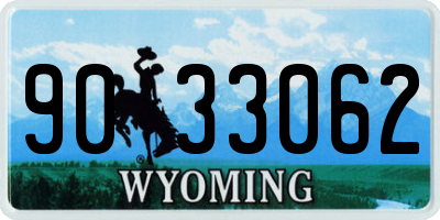 WY license plate 9033062
