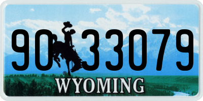 WY license plate 9033079