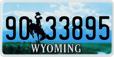 WY license plate 9033895