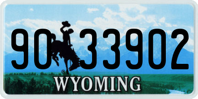 WY license plate 9033902