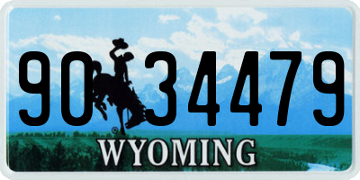WY license plate 9034479