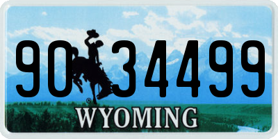WY license plate 9034499