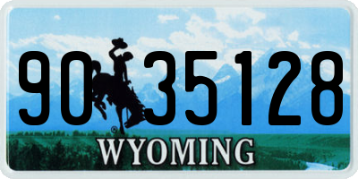 WY license plate 9035128