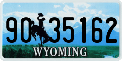 WY license plate 9035162